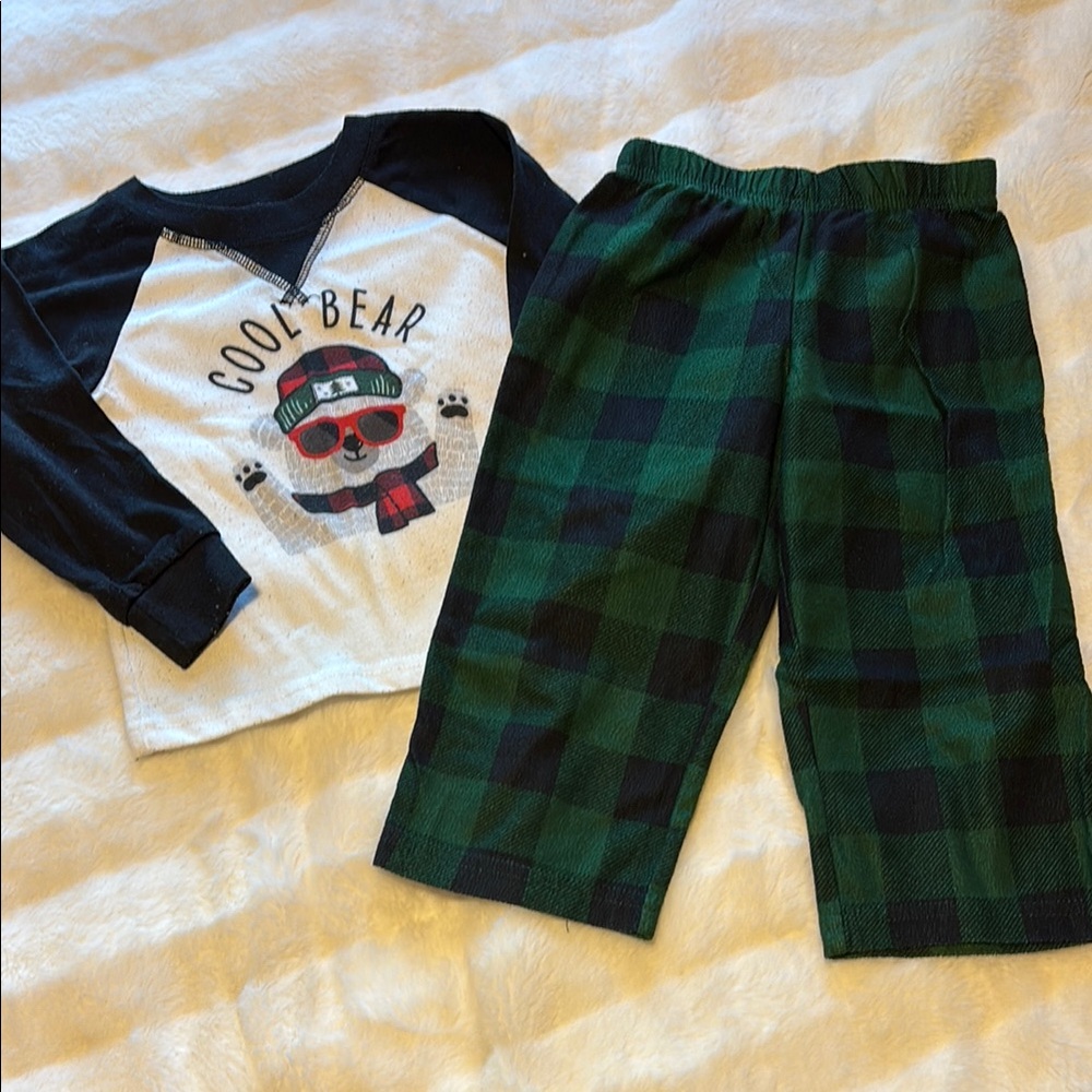 Cool Bear Kids Pajamas - Black and Green